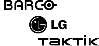 Barco + LG + TakTik logos